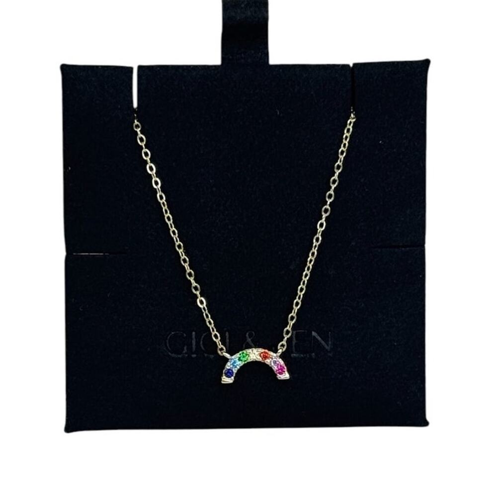 Delicate Rainbow Dainty Necklace Elegant Multi-Color Jewelry for Every Occasion